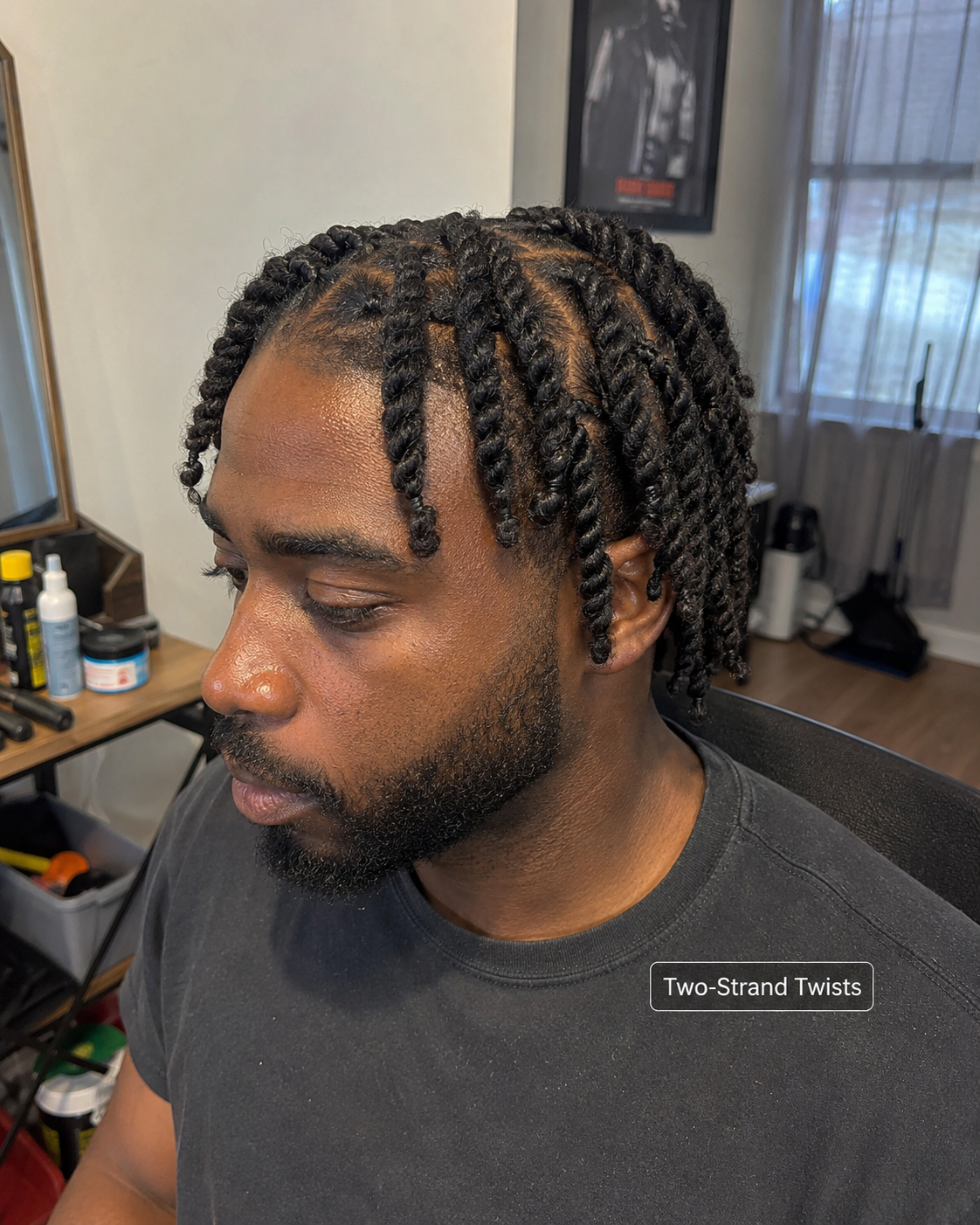 Two Strand Twists para homens