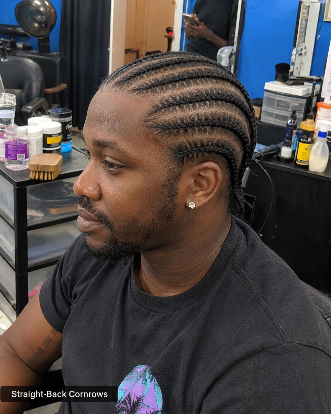 Straight Back Cornrows